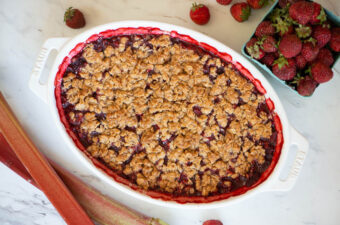 {The Best} Strawberry Rhubarb Crisp Recipe | Ten Acre Baker